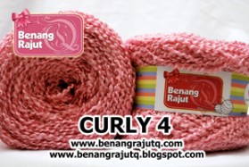 benang rajut limited CURLY 4 - PINK
