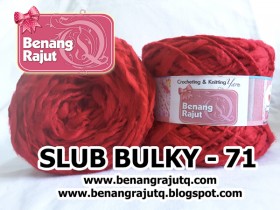 benang rajut limited SLUB BULKY POLOS - 71