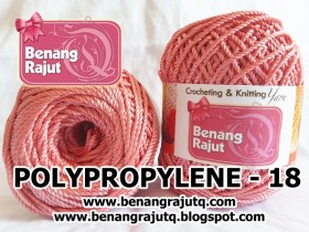 benang rajut medium POLYPROPYLENE - 18 - ROSE PINK