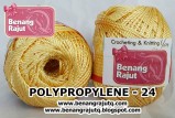 benang rajut medium POLYPROPYLENE 24 - SOFT GOLD