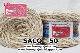 benang rajut smooth SACO - 50 (!! NEW !!)