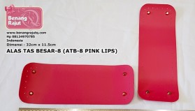 ALAS TAS BESAR- 08 (PINK LIPS) - 32cm x 11.5cm