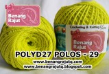 POLY D27 POLOS - 29 (KUNING STABILO)