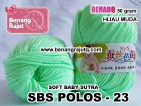 Benang Rajut Soft Baby Sutra POLOS - 23