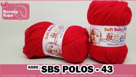 Benang Rajut Soft Baby Sutra POLOS - 43
