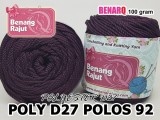 POLY D27 POLOS 92 MAROON SOLID